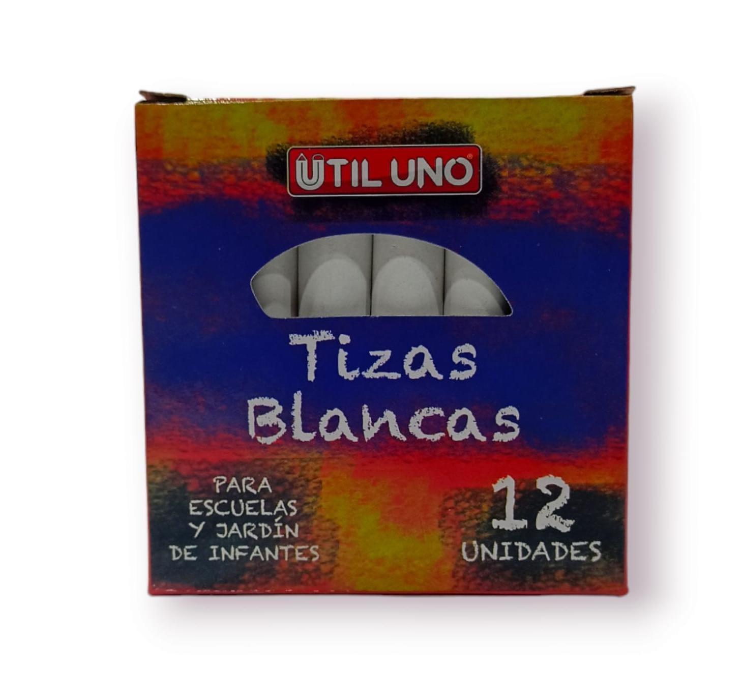 TIZA BLANCA X 12 UNIDADES UTIL UNO
