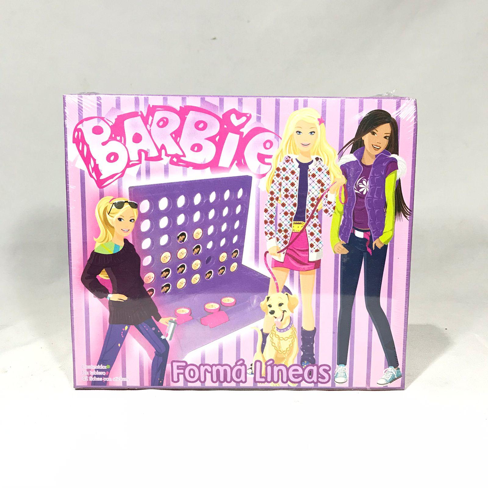 FORMA LINEAS MOTIVO BARBIE EN CAJA