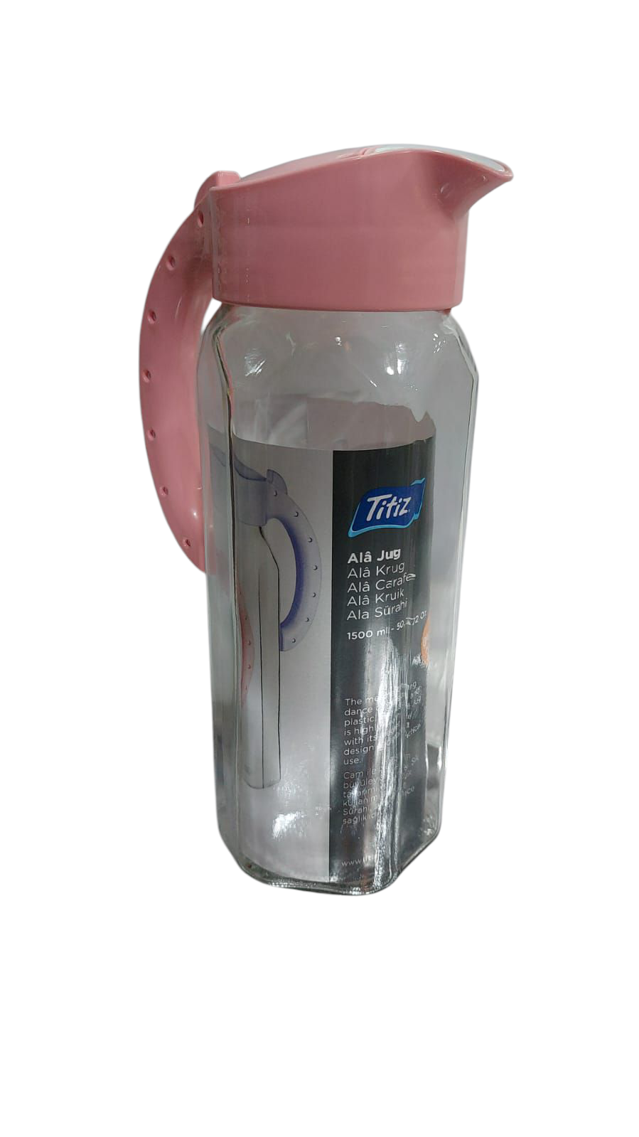 JARRA VIDRIO 1.5LTS CON TAPA PLASTICA