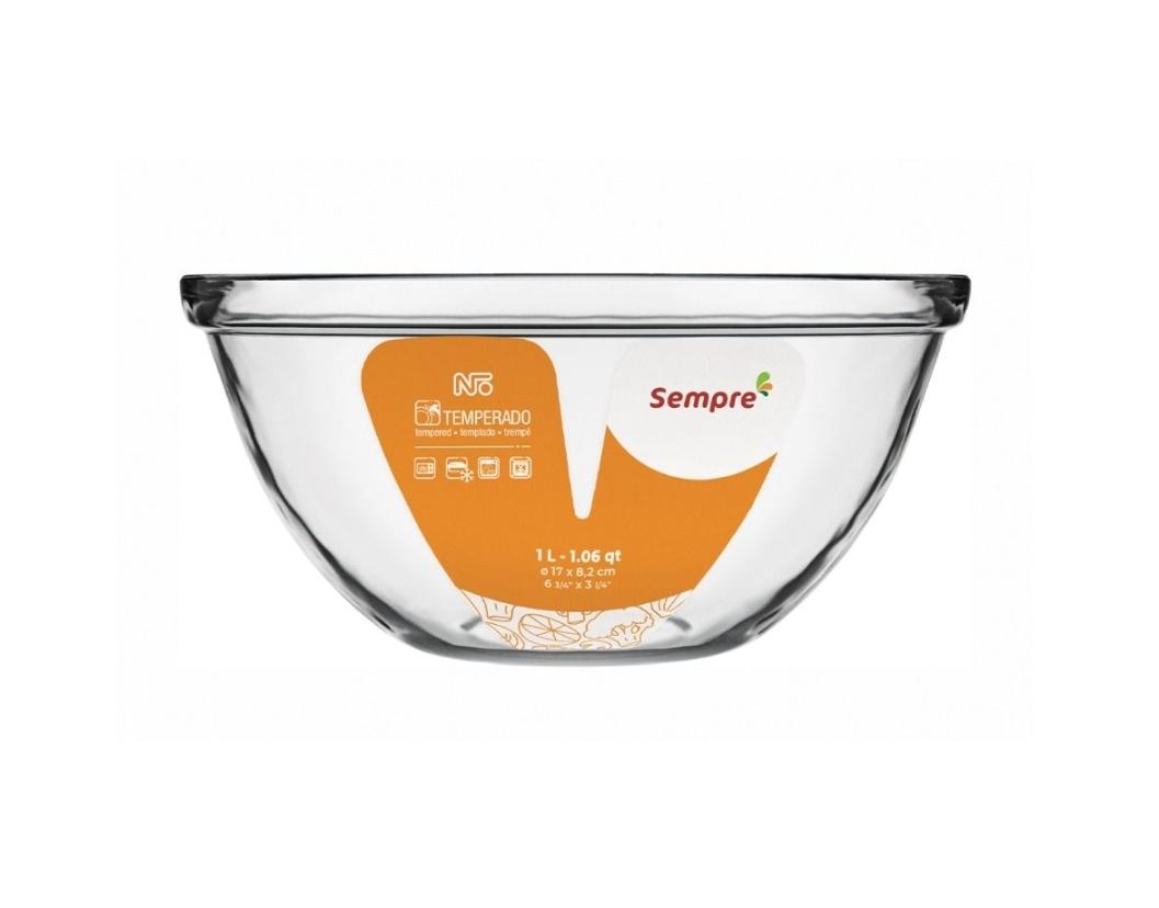 ENSALADERA/BOWL 4LTS VIDRIO LINEA SEMPRE